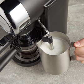 Espressor de cafea 4 bar VonShef 2000166, putere 800W, capacitate 4 cesti, functie cappuccino, tava de picurare detasabila