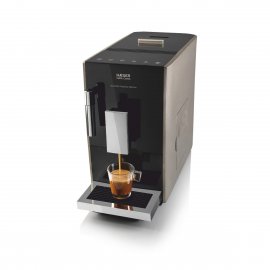 Espressor Automat cu Cafea Boabe HAEGER Caffee Crema, 19 Bar, 1350W, Rezervor 1.2L, Rasnita Integrata, Sistem Cappuccino / Spuma Lapte, Design Slim, Panou Digital, CM-AUT.012A