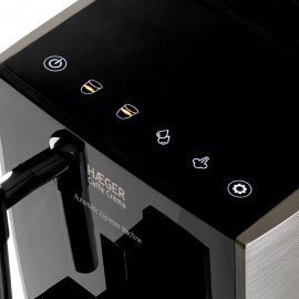 Espressor Automat cu Cafea Boabe HAEGER Caffee Crema, 19 Bar, 1350W, Rezervor 1.2L, Rasnita Integrata, Sistem Cappuccino / Spuma Lapte, Design Slim, Panou Digital, CM-AUT.012A