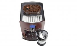 Espressor de cafea automat Krups Quattro Force EA829G10, presiune 15 bar, putere 1450W, capacitate rezevor 1.7L, rasnita integrata, functie cappuccino, Visiniu