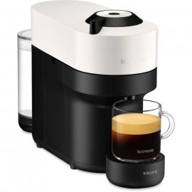 Espressor KRUPS cu capsule Nespresso Vertuo Pop XN920110, 1500W, 19 Bar, Centrifusion, Conectare la telefon, 0.6L, Alb