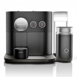 Espressor Nespresso Krups Expert and Milk XN601810, putere 1260W, presiune 19 bar, functie bluetooth, capacitate 1.1L, preparare spuma de lapte si apa fierbinte, negru