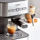 Espressor VonShef 2000103, Automat, Presiune 15 Bari, Sistem Cappucino, Filtru cafea Barista,  Putere 1500W
