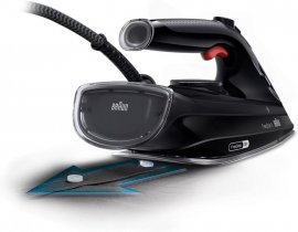 Fier de calcat Braun TexStyle 5 SI5088BK, 2800 W, abur variabil 50g/min, jet de abur 220g/min, rezervor 300 ml, tehnologie FreeGlide 3D, talpa EloxalPlus, Negru