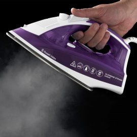 Fier de calcat Russell Hobbs 23060, 2400W, talpa otel inoxidabil, rezervor de apa 300ml 