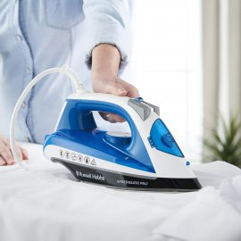 Fier de calcat Russell Hobbs Speedglide Pro 23970 2600 W Talpa ceramica antiaderenta, Tehnologie Anti-Calc & Auto-curățare