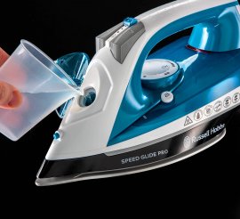 Fier de calcat Russell Hobbs Speedglide Pro 23970 2600 W Talpa ceramica antiaderenta, Tehnologie Anti-Calc & Auto-curățare