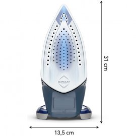 Fier de calcat Tefal Ultragliss Plus FV6830E0, 2800W, talpa Durilium AirGlide, Jet de abur 250 g/ min, functie Eco, albastru