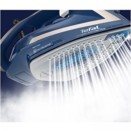 Fier de calcat Tefal Ultragliss Plus FV6830E0, 2800W, talpa Durilium AirGlide, Jet de abur 250 g/ min, functie Eco, albastru