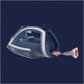 Fier de calcat Tefal Ultragliss Plus FV6830E0, 2800W, talpa Durilium AirGlide, Jet de abur 250 g/ min, functie Eco, albastru