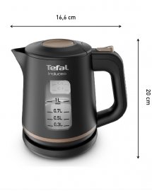 Fierbator apa TEFAL Includeo KI533811, 1l, 1800W, negru