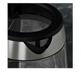 Fierbator de apa AEG GK4-1-4GB Deli 4, Putre 2200 W,1,7 l, filtru detasabil, indicator de nivel de apa, oprire de siguranta, deschidere capac cu o singura mana,sticla/Inox