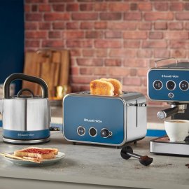 Fierbator de apa Russell Hobbs Distinctions Ocean Blue 26421-70, 1,5 litri, 2400W, Inox