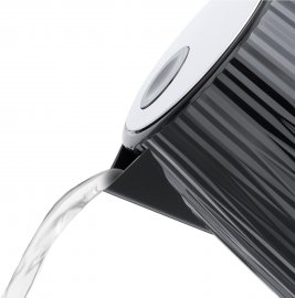 Fierbator de apa Russell Hobbs Eden Negru 27361, 2400W, 1.7 l, Oprire Automata, protectie impotriva fierberii uscate, filtru anticalcar detasabil