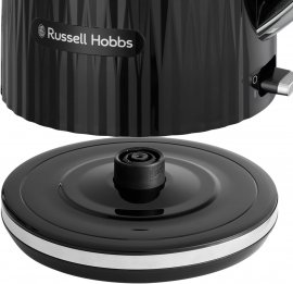 Fierbator de apa Russell Hobbs Eden Negru 27361, 2400W, 1.7 l, Oprire Automata, protectie impotriva fierberii uscate, filtru anticalcar detasabil
