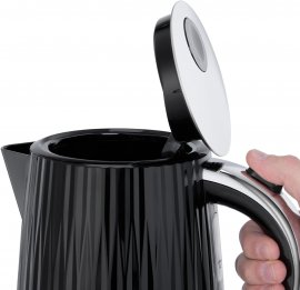 Fierbator de apa Russell Hobbs Eden Negru 27361, 2400W, 1.7 l, Oprire Automata, protectie impotriva fierberii uscate, filtru anticalcar detasabil