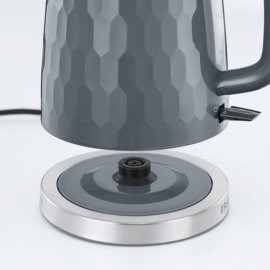 Fierbator de apa Russell Hobbs Honeycomb 26053, 2400W, capacitate 1.7L (7 cesti), oprire automata, protectie impotriva fierberii uscate, filtru anticalcar detasabil, gri