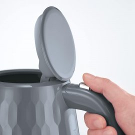 Fierbator de apa Russell Hobbs Honeycomb 26053, 2400W, capacitate 1.7L (7 cesti), oprire automata, protectie impotriva fierberii uscate, filtru anticalcar detasabil, gri