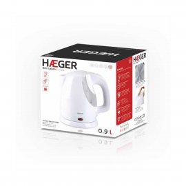 Fierbator Electric de Voiaj HAEGER MINILISBON, Capacitate 900ml, Putere 1300W, Baza Rotativa, Filtru Anti Impuritati
