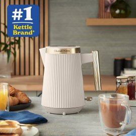 Fierbator Russell Hobbs Bronte Stone 26751, Capacitate 1,7L, Putere 3000W, Design Piatra cu Accente Aurii