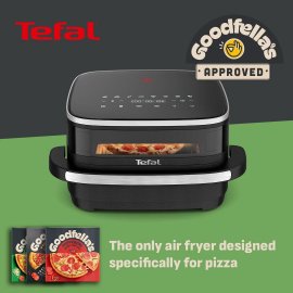 Friteuza Tefal Easy Fry Pizza FW4018HG0, suprafata XL, Capacitate 1 kg de cartofi prajiti, fereastra vizualizare