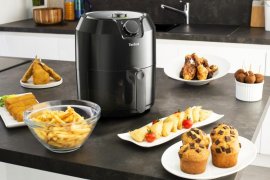 Friteuza cu aer cald Tefal Easy Fry Classique EY201815, temperatura ajustabila pana la 200C, capacitate 4L, 1500W