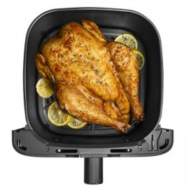 Friteuza cu aer cald Tefal Easy Fry Mega EY855D10, 2020W, capacitate 7.5L, pana la 8 persoane, 8 programe, invelis antiaderent, oprire automata, argintiu & negru