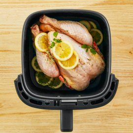Friteuza cu aer cald Tefal Easy Fry Silence EY551HE0, 1670W, 5L, 10 programe automate, silentioasa, cu maner fix, cronometru, ecran LCD, gri