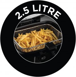 Friteuza Russell Hobbs Deep Fat Fryer 24570, 2.5 l ulei, 1800W, 1 kg alimente
