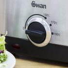 Friteuza Swan SD6060N, Putere 900 W, Inox, Fereastra vizionare, Capacitate 1.5 Litri