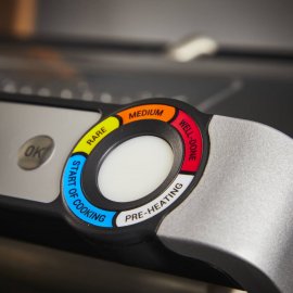 Gratar electric Tefal Optigrill+ GC717D10, 2000W, 6 programe automate, placi de 30 x 20 cm detasabile, cleste inclus, mod auto si manual, argintiu