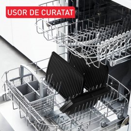 Gratar electric Tefal Optigrill+ GC717D10, 2000W, 6 programe automate, placi de 30 x 20 cm detasabile, cleste inclus, mod auto si manual, argintiu