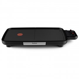 Gratar Electric Tefal Plancha Booster CB641810, Power Boost, termostat 5 nivele, suprafata antiaderenta Resist+, Thermo-Spot, negru
