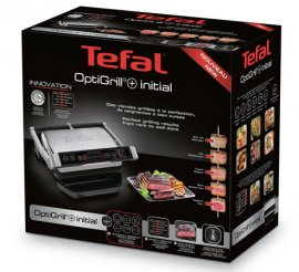 Grill Premium Tefal OptiGrill  GC706D12, Putere max 2000 W, 6 Programe automate, 5 Setari de temperatura 