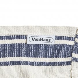 Hamac pentru 2 persoane VonHaus 2522115, din material textil, cadru din otel negru, capacitate maxima 220kg