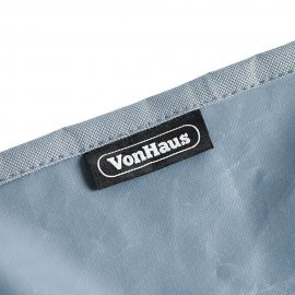 Husa de protectie pentru banca de exterior cu 2 locuri VonHaus 2522022, impermeabila, anti-vant, captuseala din PVC, gri
