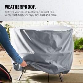 Husa de protectie pentru semineul exterior, rotunda, VonHaus 2500120.1, tesatura Oxford 420D, captuseala PVC, impermeabila, 60x80cm