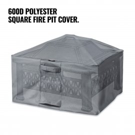 Husa de protectie pentru semineul exterior VonHaus 2500119, tesatura Oxford 420D, captuseala PVC, impermeabila, 50x78x78cm