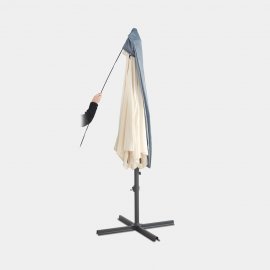 Husa de protectie pentru umbrela de soare VonHaus 2500993, din poliester 600D, 38x190cm, ardezie