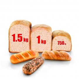  Masina de paine Tefal Home Bread Baguette PF610138, 1600W, 1500 g, 16 programe, alb 