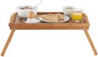 Masuta Pliabilas pentru Mic Dejun in Pat VonHaus 3008062,Material Bambus, Dimensiuni 50x30x25cm