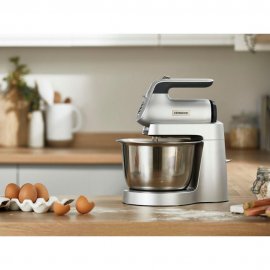 Mixer cu bol Kenwood Chefette HMP54.000SI, 3.5l, 650W, viteza variabila, argintiu