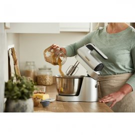 Mixer cu bol Kenwood Chefette HMP54.000SI, 3.5l, 650W, viteza variabila, argintiu