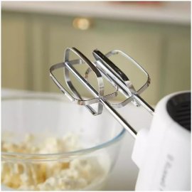 Mixer de mana Russell Hobbs 27520, Putere 250W, 5 trepte de viteza, Viteza Turbo, Alb