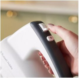 Mixer de mana Russell Hobbs 27520, Putere 250W, 5 trepte de viteza, Viteza Turbo, Alb