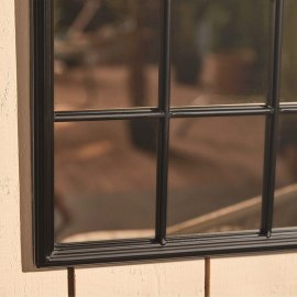 Oglinda decorativa pentru exterior VonHaus 2500374, cadru din fier forjat, 51x81x3 cm