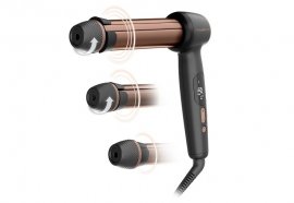 Ondulator ROWENTA Twist Curl CF4620E0, 210 grade, invelis ceramic, negru