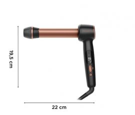 Ondulator ROWENTA Twist Curl CF4620E0, 210 grade, invelis ceramic, negru