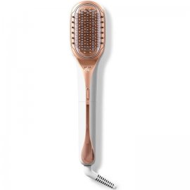 Perie de par reparatoare cu abur Rowenta Hair Therapist™ CF9920F0, 165 W, tehnologie Thermal Care, invelis Keratin, oprire automata, afisaj LED, alb