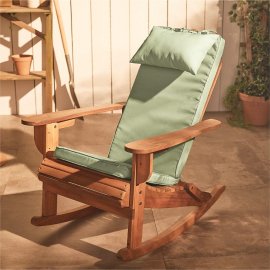 Perna pentru scaun si spatar VonShef 2500379, impermeabila, potrivita pentru exterior, culoare verde-gri